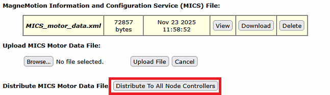 Distribuisci su tutti i node controller